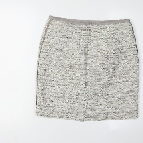 Next Women's Grey Pencil Skirt Size 12 Business