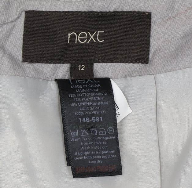 Next Women's Grey Pencil Skirt Size 12 Business
