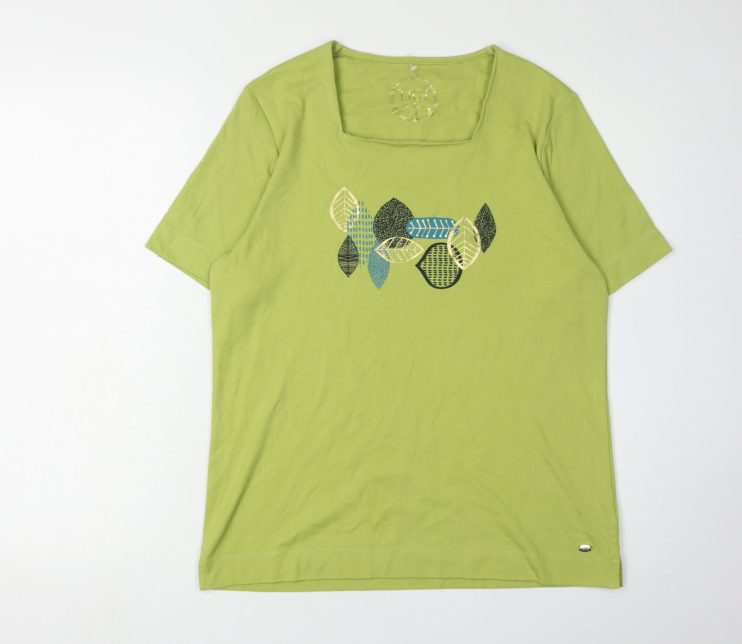 TIGI Women's Green Short Sleeve T-Shirt UK 14/16