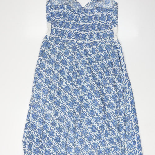 Pistachio Women's Blue Geometric A-Line Dress S