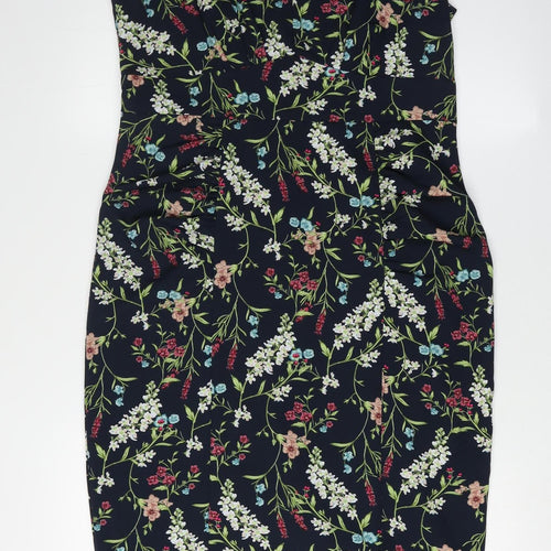 Monsoon Women's Floral Dress, Size 14, Multicoloured, Sleeveless