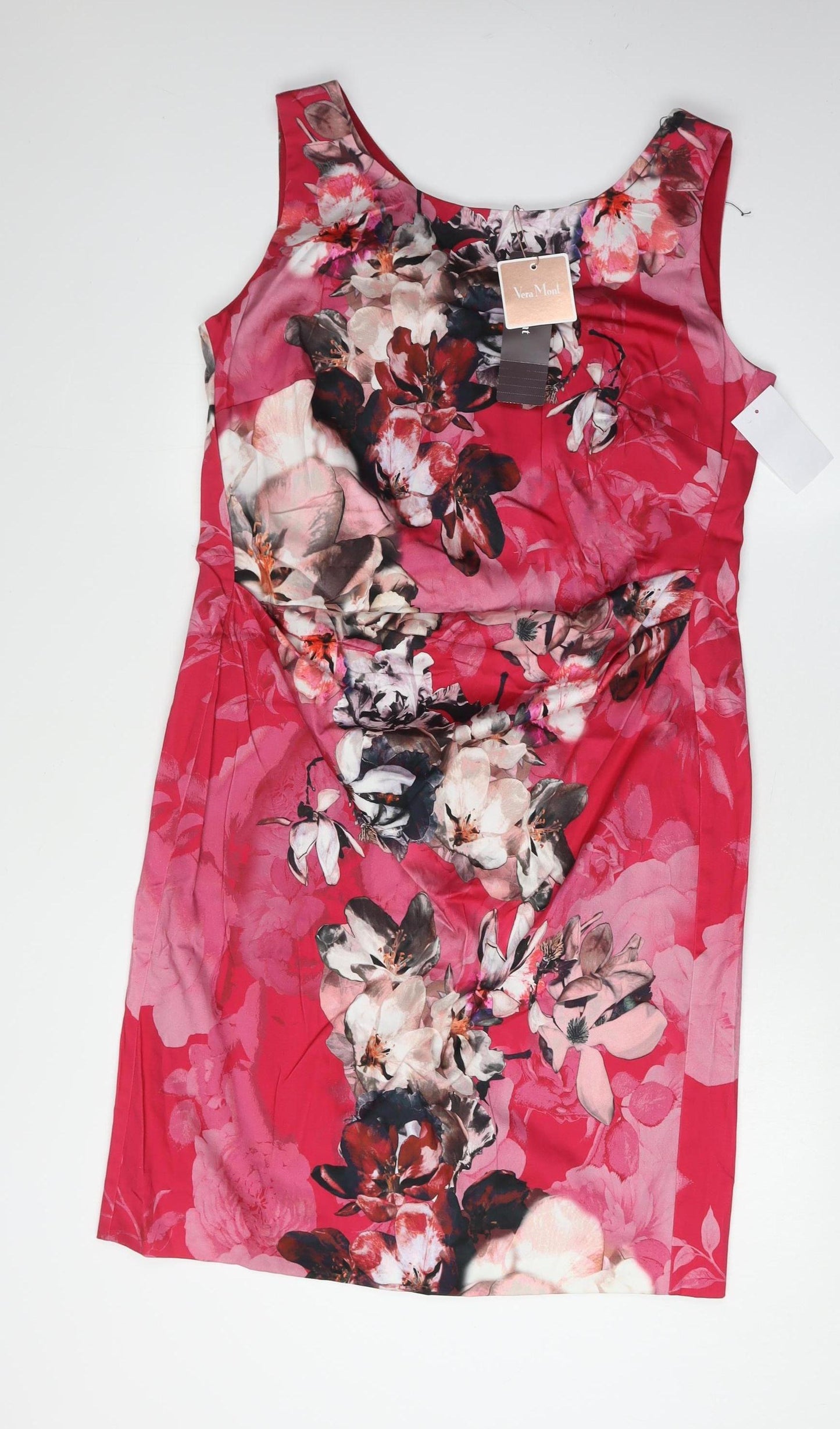 Vera Mont Women's Red Floral Party Dress Size 18