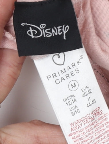 Disney Women's Pink & White Sleep Shorts Size 12/14