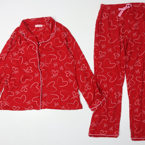 Avon Women's Red Heart Pyjama Set, Size 12/14