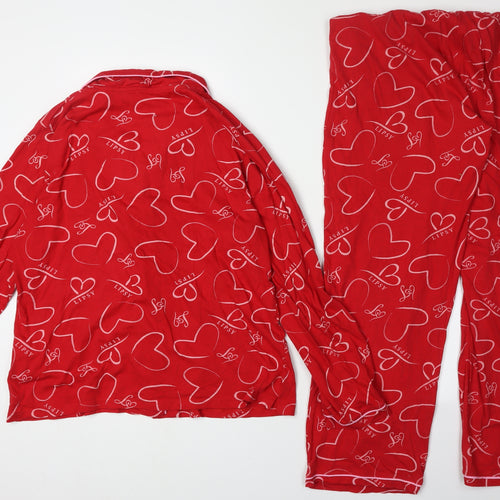 Avon Women's Red Heart Pyjama Set, Size 12/14