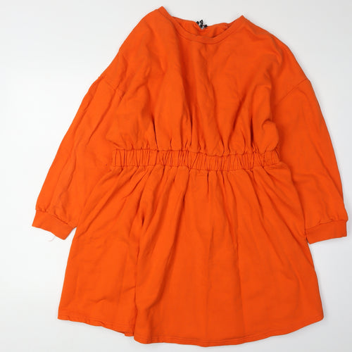 Boohoo Women’s Orange Dress Size 18 Long Sleeve