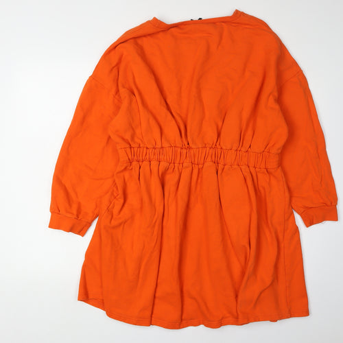 Boohoo Women’s Orange Dress Size 18 Long Sleeve