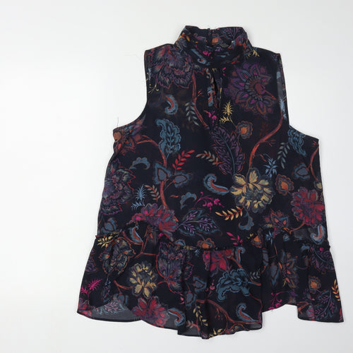 Next Women's Multicoloured Floral Blouse UK 16