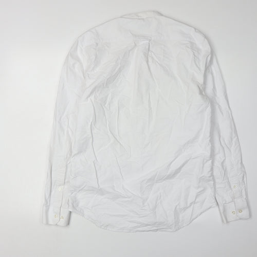 Farah Men's White Slim Fit Long Sleeve Shirt