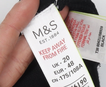 Marks and Spencer Women's Black Jumper Size 20