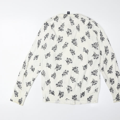 Lands' End Women's S Multicoloured Floral Cardigan