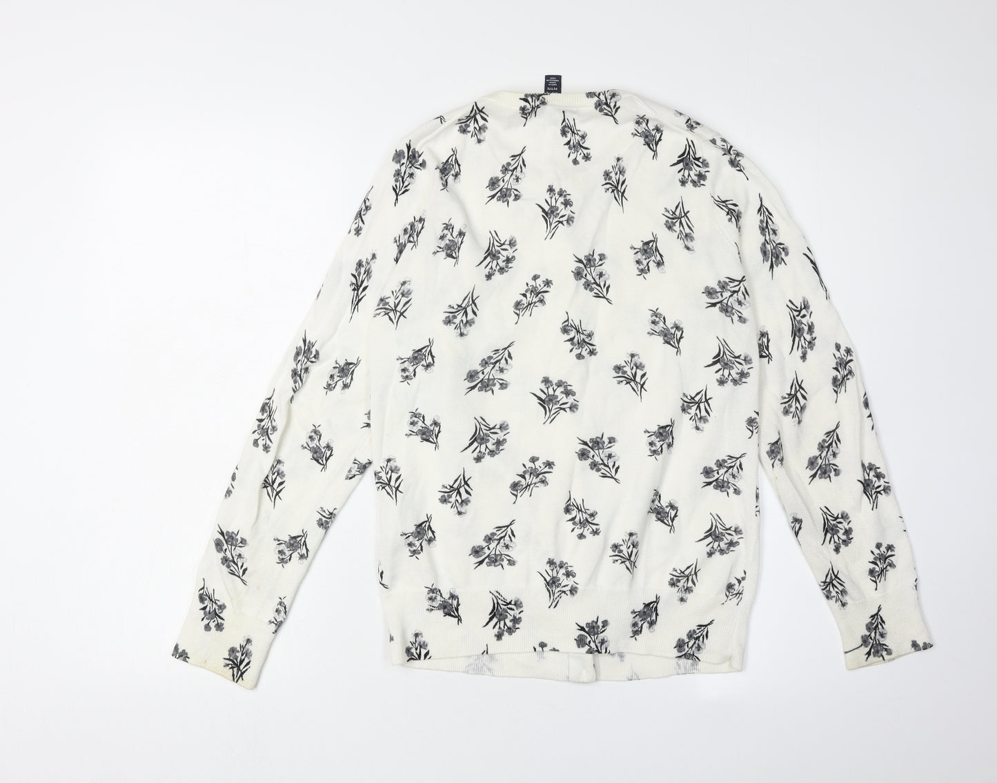 Lands' End Women's S Multicoloured Floral Cardigan