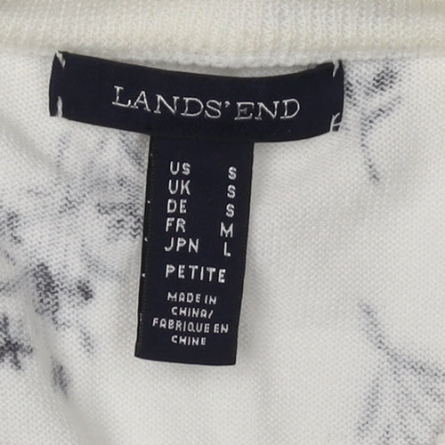 Lands' End Women's S Multicoloured Floral Cardigan