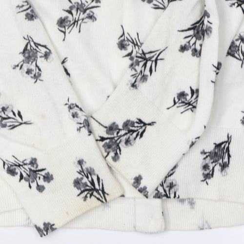 Lands' End Women's S Multicoloured Floral Cardigan