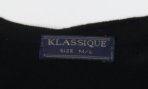 Klassique Women's Black Knit Cardigan M/L