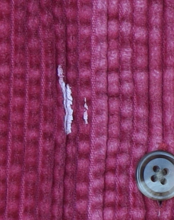 L.L. Bean Men's Red Corduroy Button-Up Shirt S