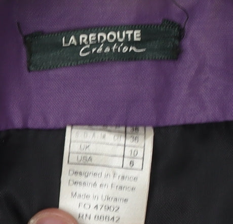 La Redoute Women's Purple Trench Coat Size 10