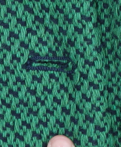 Zara Women's Green Knit Cropped Pea Coat Jacket XL