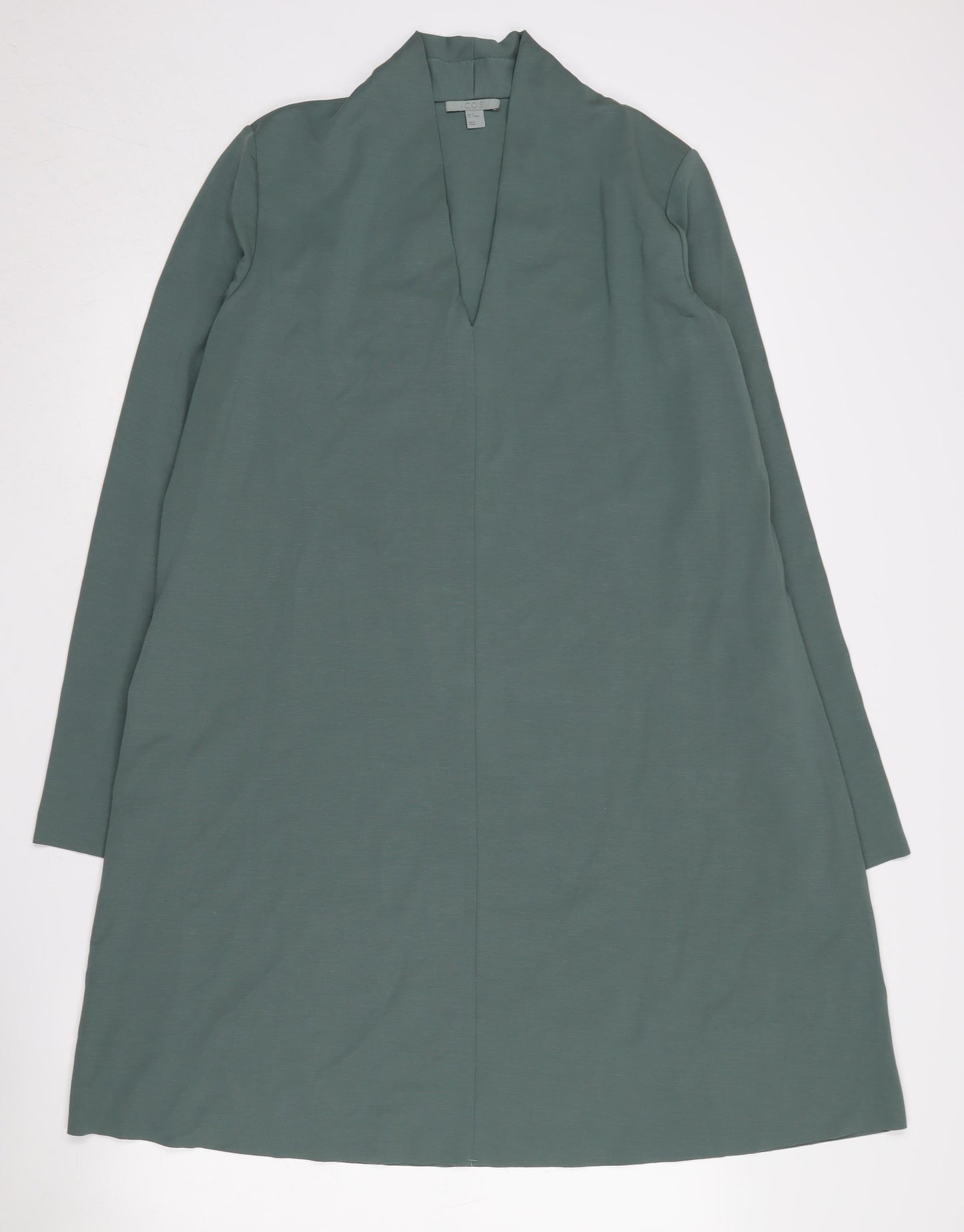 COS Women's Green High Neck Dress in Size M