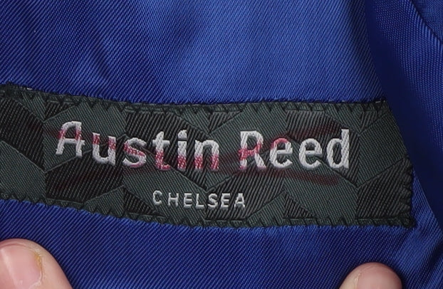 Austin Reed Men's Black Check Blazer 40 Short Formal