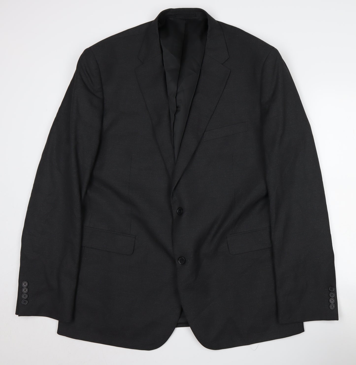 Moss Esq. Men's Black Suit Jacket, 50 Chest, Long