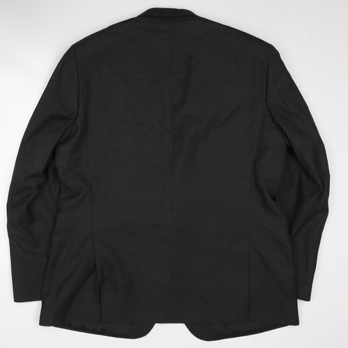 Moss Esq. Men's Black Suit Jacket, 50 Chest, Long
