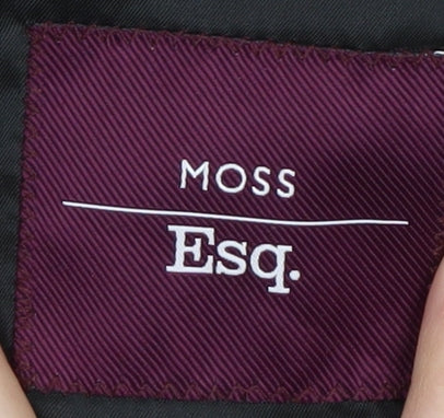 Moss Esq. Men's Black Suit Jacket, 50 Chest, Long