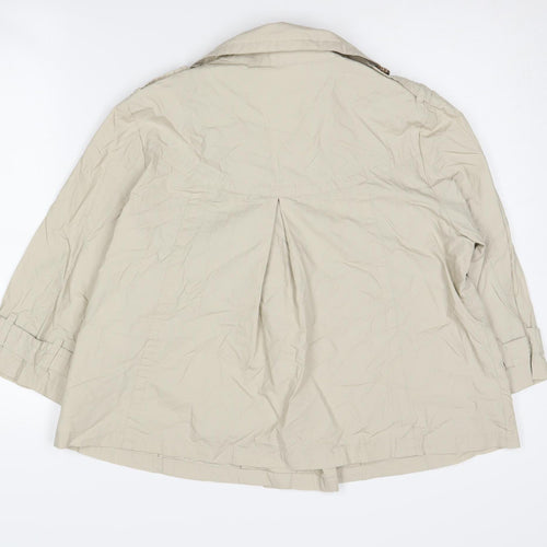 Marks & Spencer Women's Beige Pea Coat Size 12