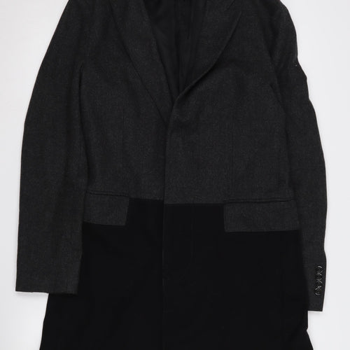 OAMC Men's Black Wool Overcoat M - Formal Classic