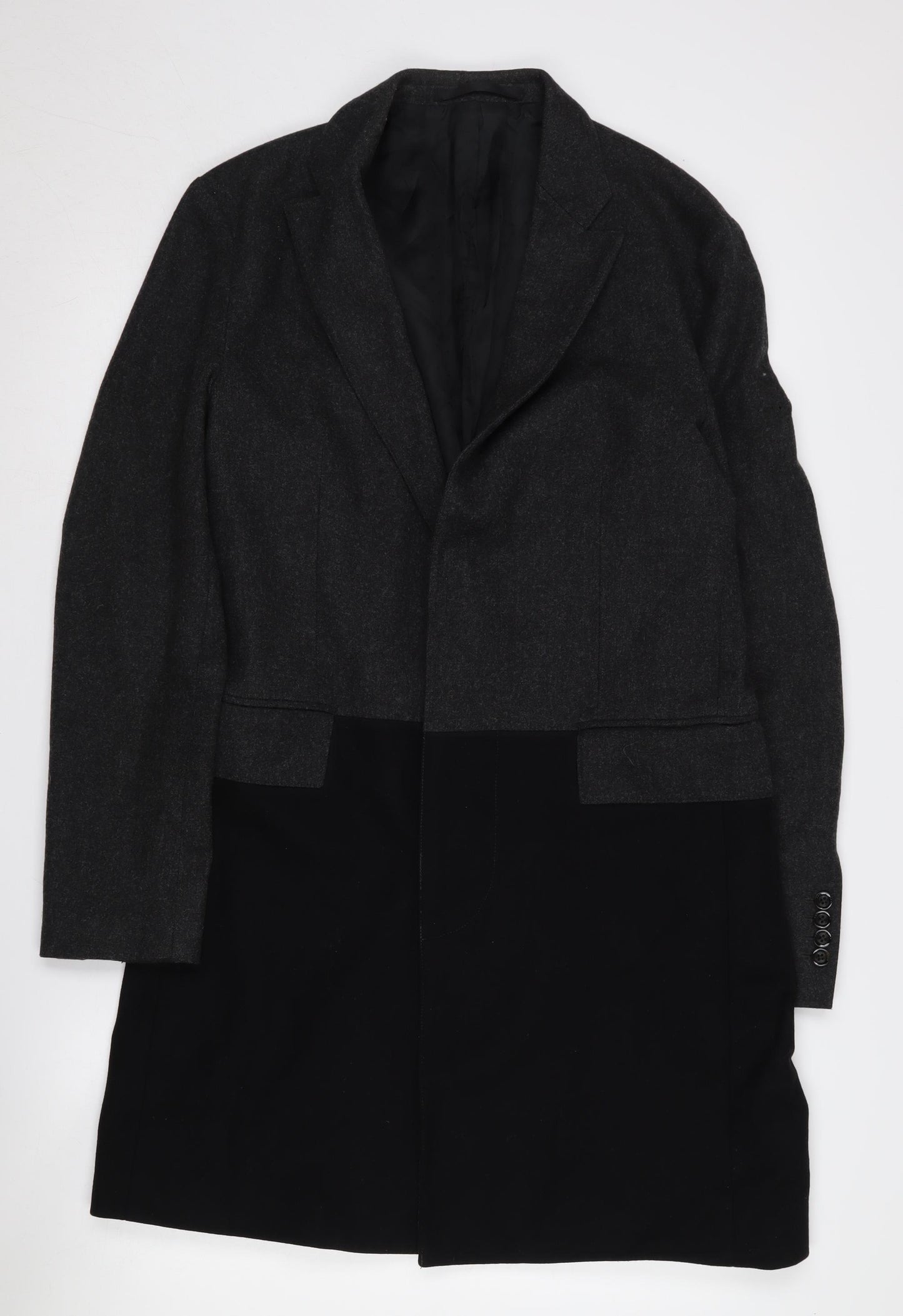 OAMC Men's Black Wool Overcoat M - Formal Classic