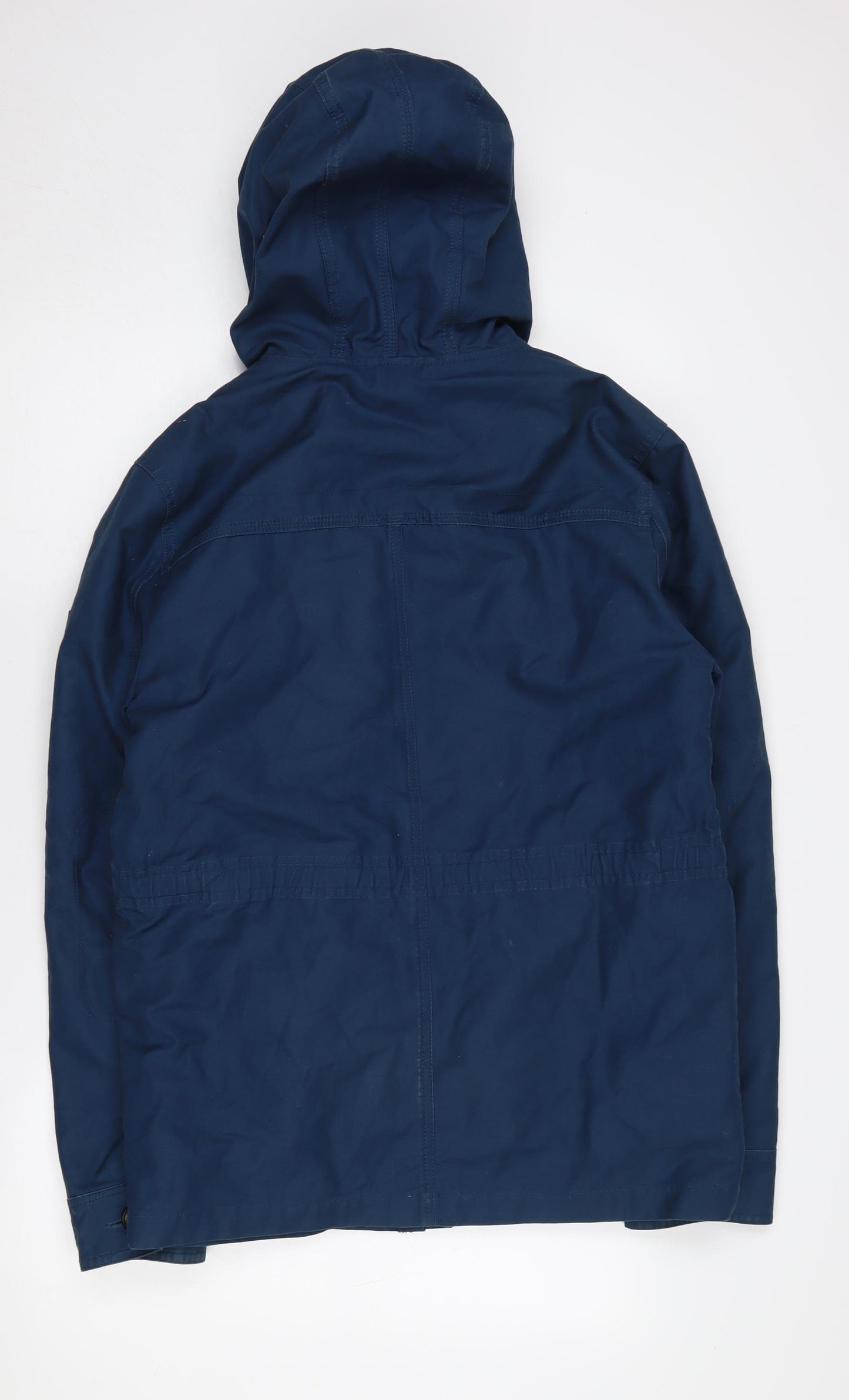 Burton Menswear Blue Parka Jacket, Men's S, Hooded, Lined