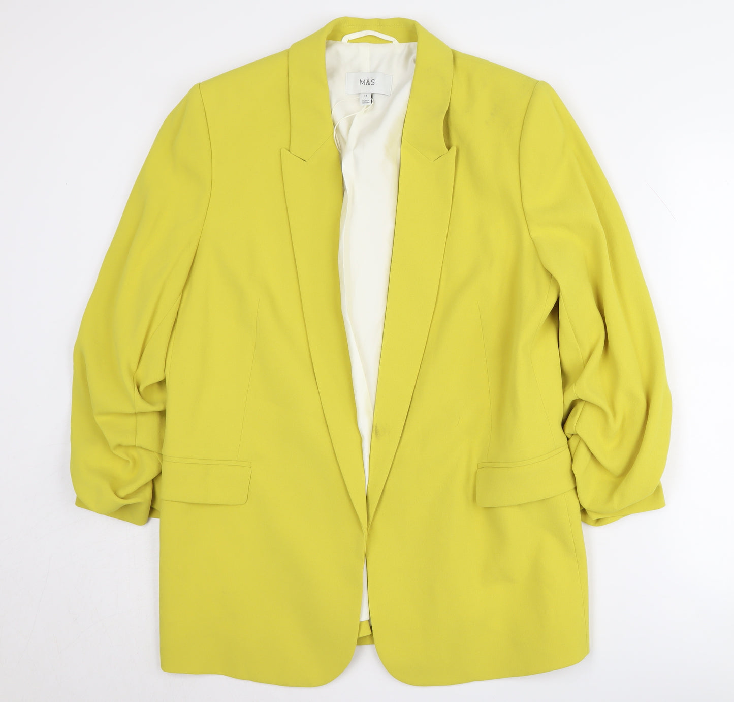 Marks and Spencer Women's Green Blazer Size 14