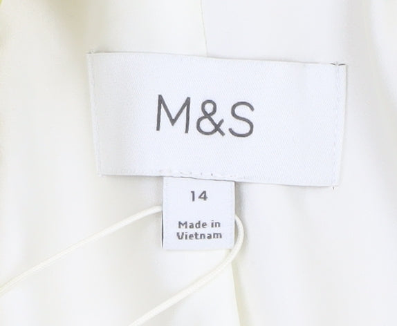 Marks and Spencer Women's Green Blazer Size 14