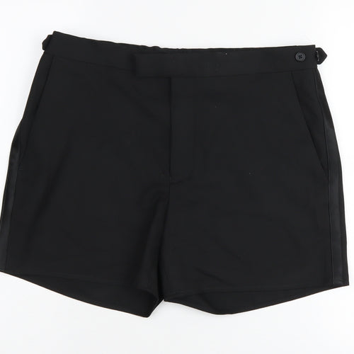 Marks and Spencer Women's Black Regular Shorts