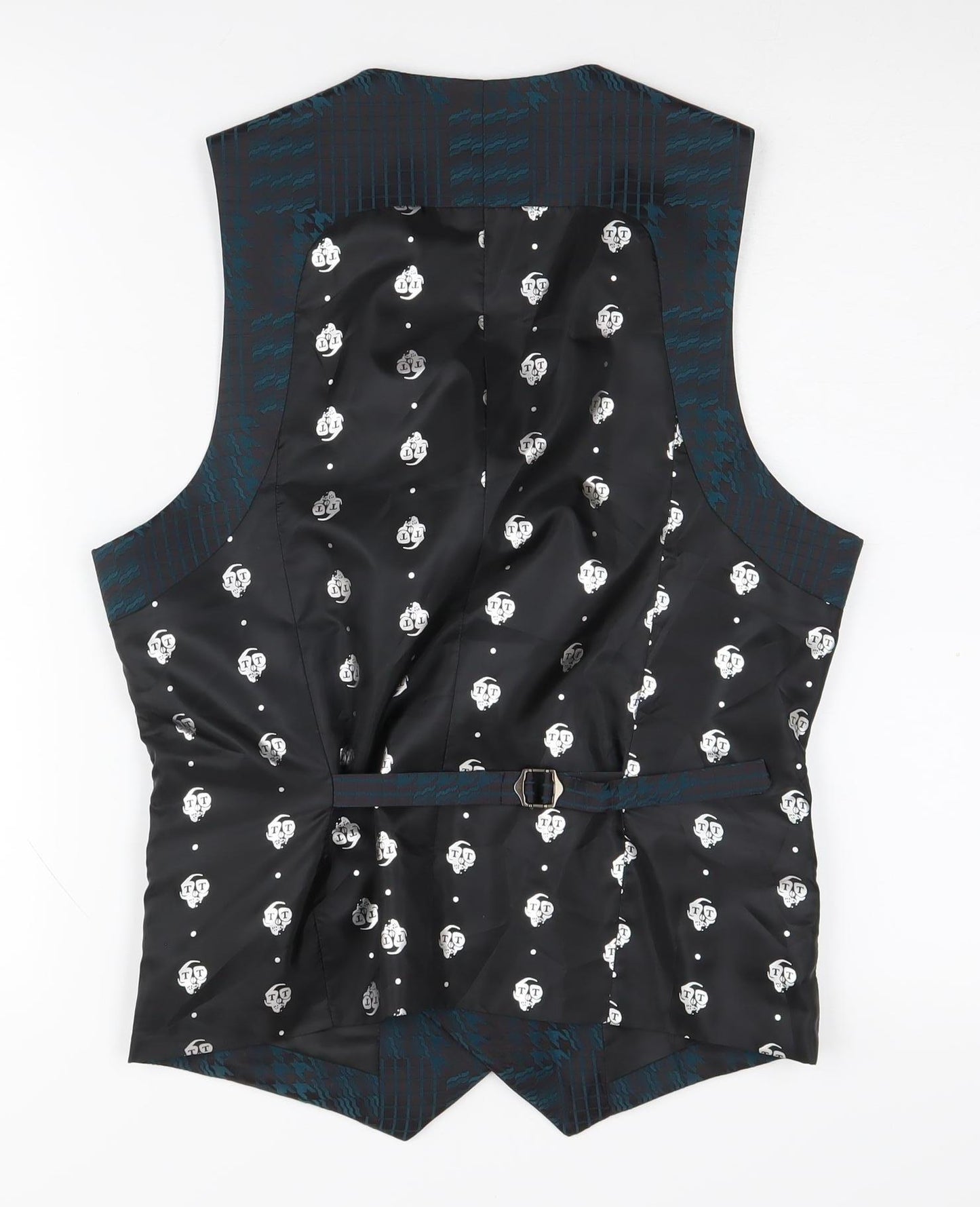 Twisted Tailor Men's Black Waistcoat Gothic Style 36R