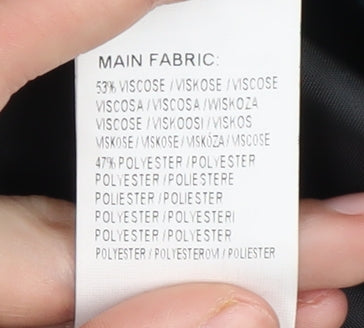 Twisted Tailor Men's Black Waistcoat Gothic Style 36R