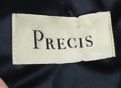 Precis Women's Black Wool Cashmere Overcoat, Size 8