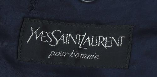 Yves Saint Laurent Men's Black Blazer 50 Regular Fit