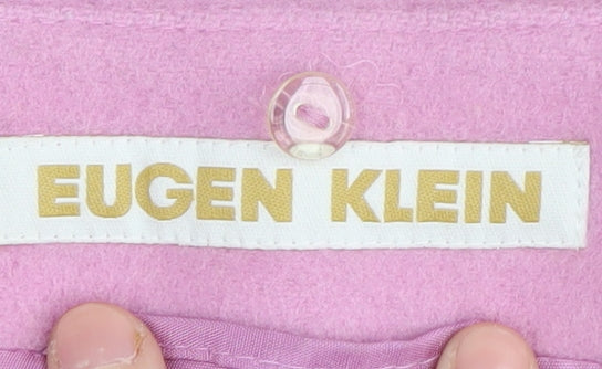 Eugen Klein Women’s Pink Wool Coat, Size 10