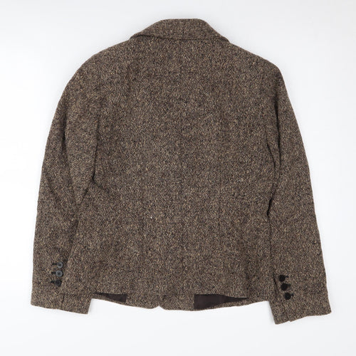 Precis Petite Women's Brown Tweed Blazer Size 10