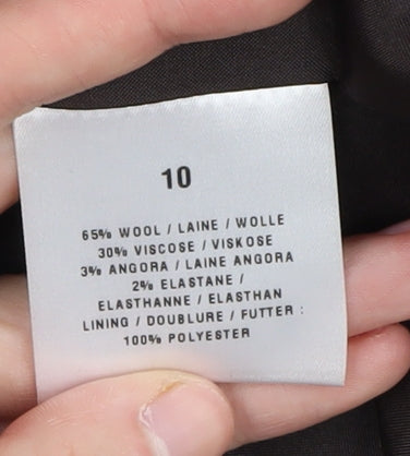 Precis Petite Women's Brown Tweed Blazer Size 10