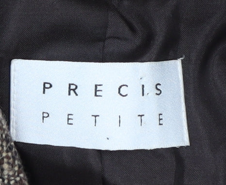 Precis Petite Women's Brown Tweed Blazer Size 10