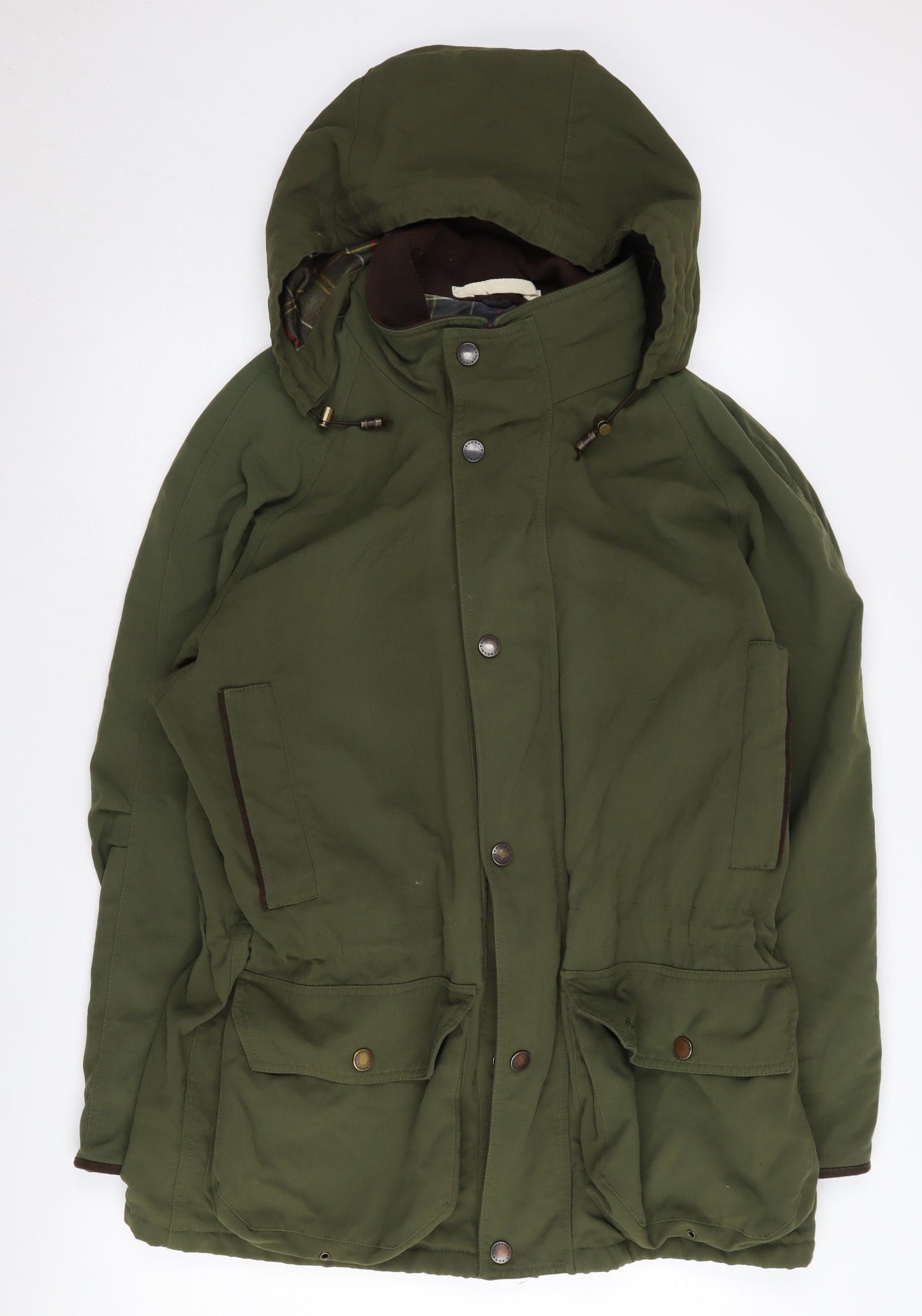 Barbour Men's Green Parka Jacket, Size M