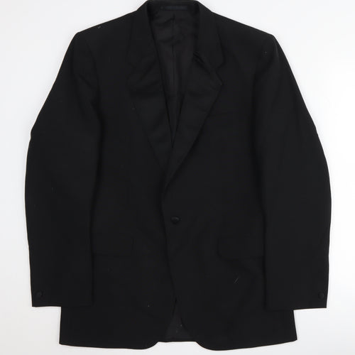 Boss Turo Men's Black Tuxedo Blazer, Size 40, Vintage