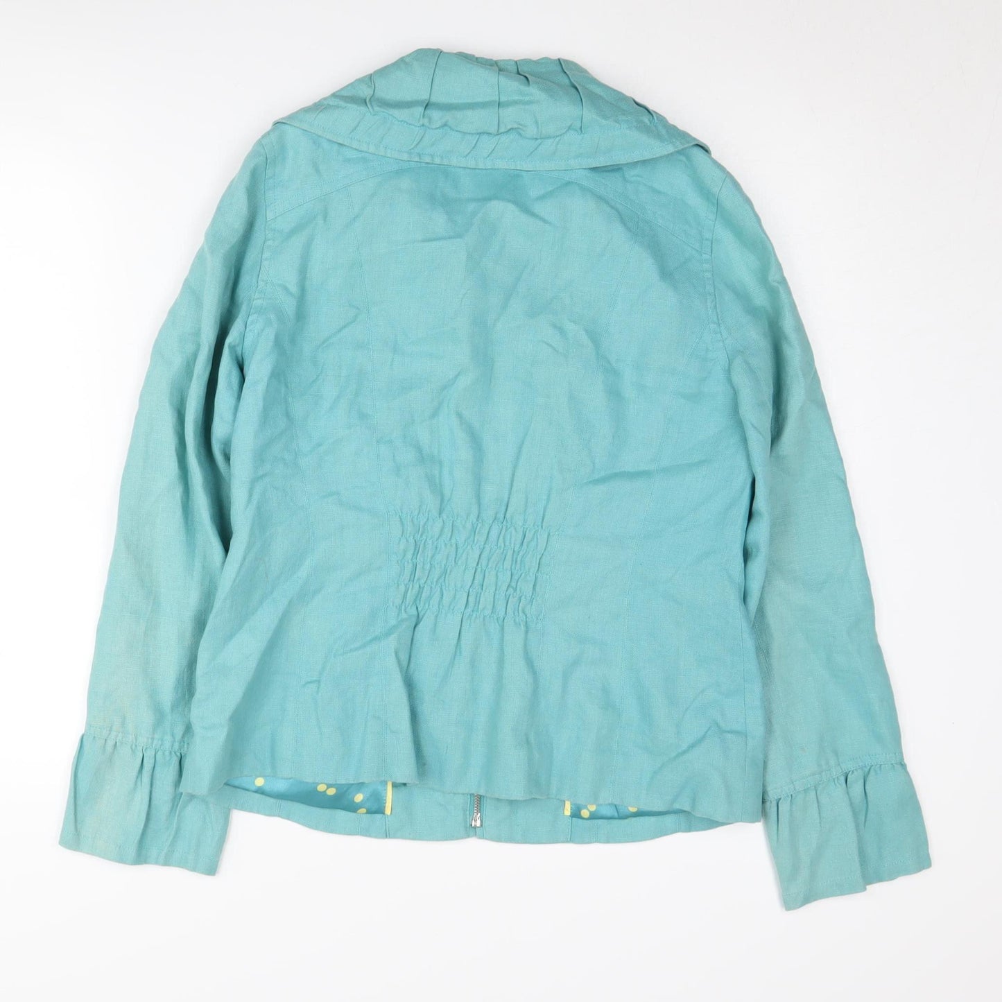Per Una Women's Blue Flax Zip Jacket, Size 12
