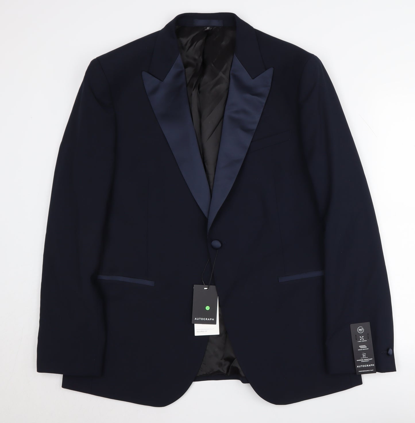 Marks and Spencer Men's Black 42R Tuxedo Blazer, New