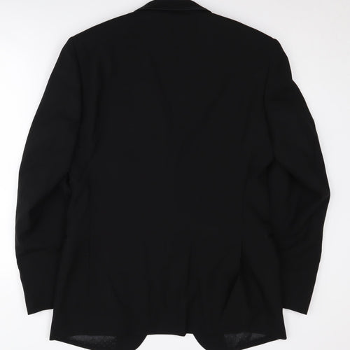 Moss 1851 Men's Black Wool Tuxedo Blazer 38 Regular Fit
