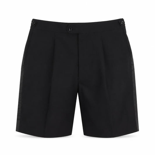 Brook Taverner Men's Black Formal Shorts, Size 36U/46