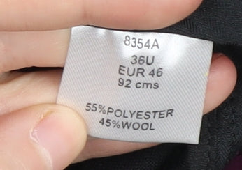 Brook Taverner Men's Black Formal Shorts, Size 36U/46