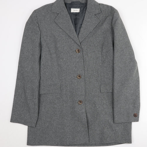 Agenda Women's Grey Blazer Trouser Suit Size 14